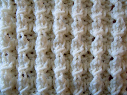 how to knit the puffed rib stitch